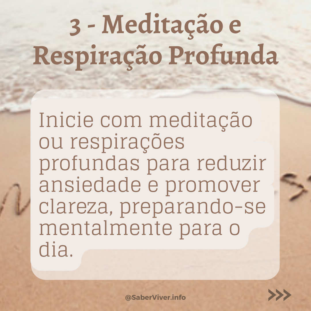 Passos para uma rotina matinal Mindfulness