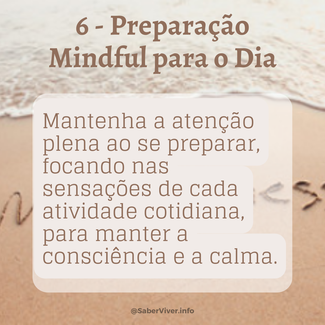 Passos para uma rotina matinal Mindfulness