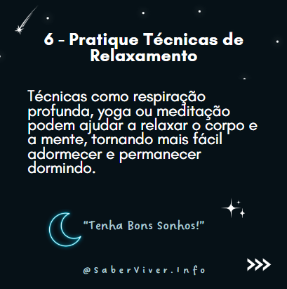 Dicas para um Sono Reparador